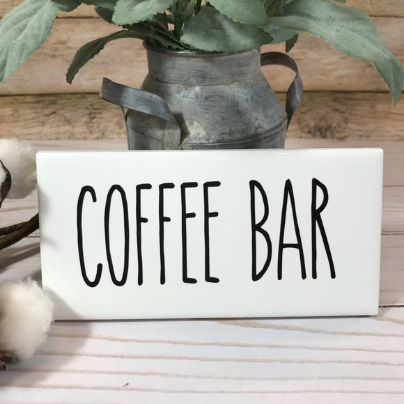 Coffee Bar Decorative Tile Sign, Farmhouse Decor - Picture 3 of 7
